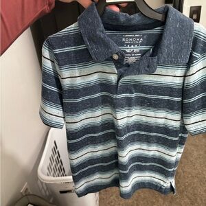 Sonoma Kids Navy and Light Blue Polo